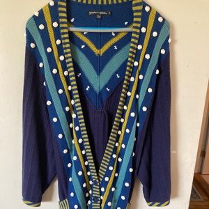 EUC Funky Gudrun Sjöden Pompom Cardigan, Size M